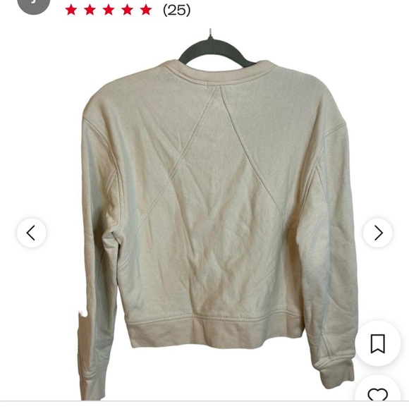 Rag’n’Bone cream/grey color sweatshirt, size extra small - Picture 3 of 5